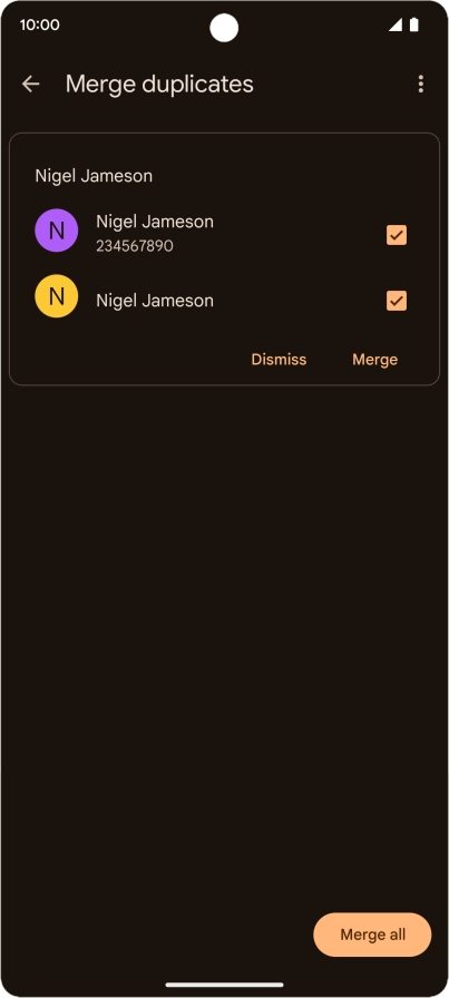 Press Merge.