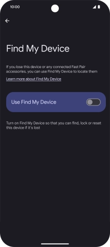 Press the indicator next to Press the indicator next to