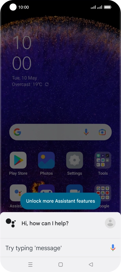 Say, in your own words, what you would like your phone to do, e.g.: OPEN [application], CALL [contact], SEARCH FOR [information]. It's not necessary to use a specific command for each function.