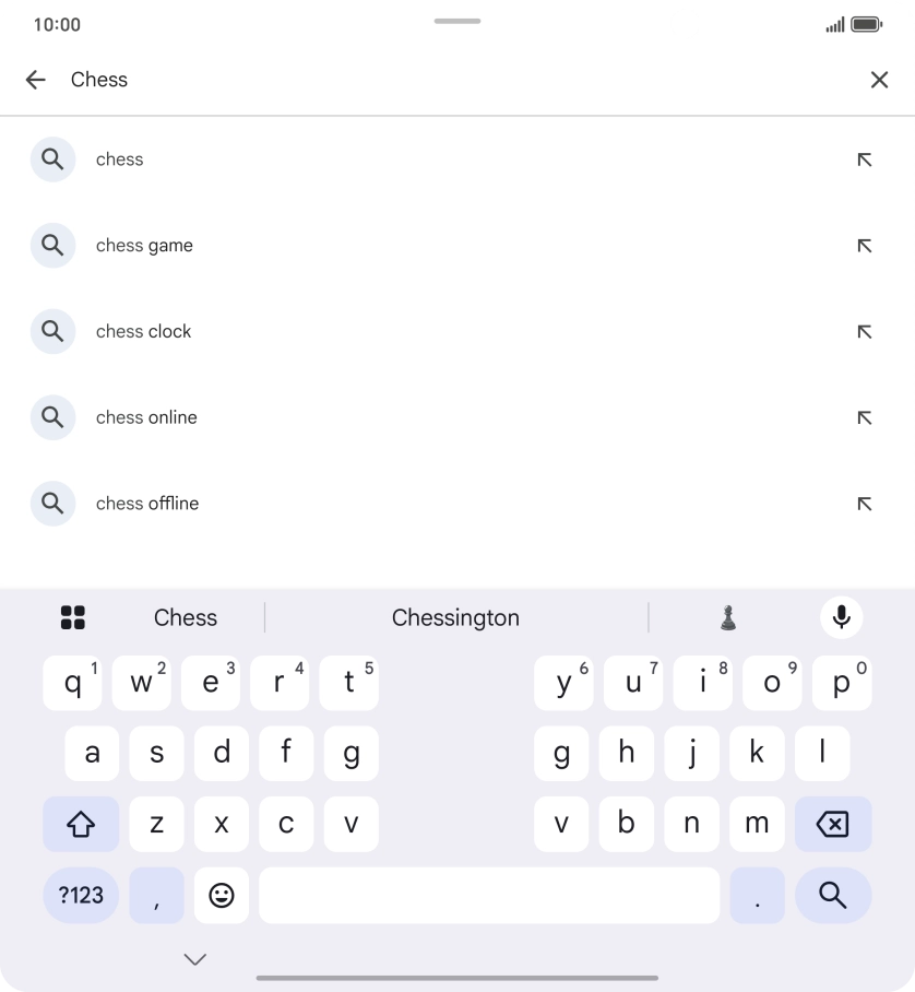 Key in the name or subject of the required app and press the search icon. Key in the name or subject of the required app and press the search icon.