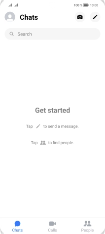 Press the search field. Press the search field.