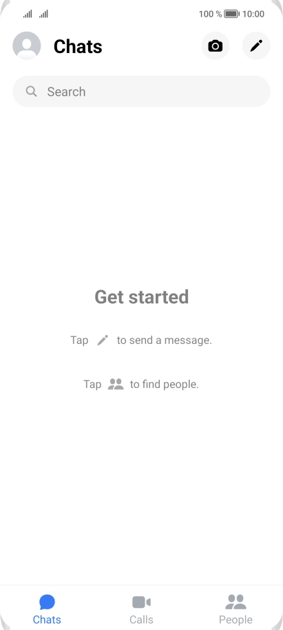 Press the search field. Press the search field.