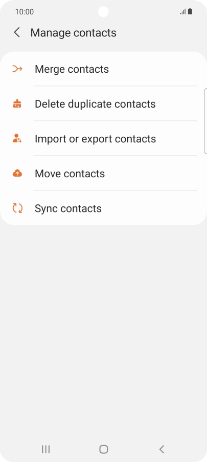 Press Merge contacts.