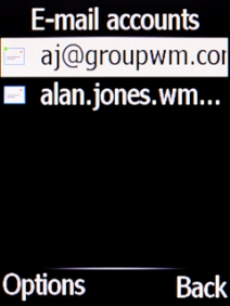 Select the required account.