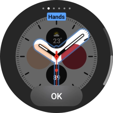Slide your finger on the screen to change between the different designs. Slide your finger on the screen to change between the different designs.