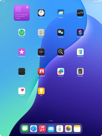 If you're using a Widget Stack: slide up or down on the stack to select the required widget. If you're using a Widget Stack: slide up or down on the stack to select the required widget.