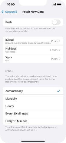 If you turn off the function, press the required setting. If you turn off the function, press the required setting.