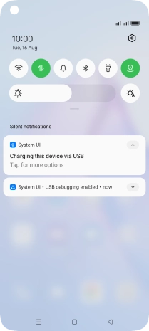 Press Tap for more options.