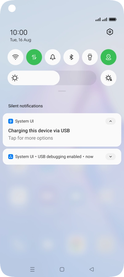 Press Tap for more options.
