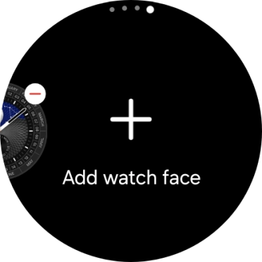 Press Add watch face. Press Add watch face.