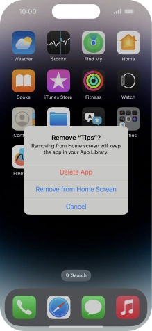 Press Delete App. Press Delete App.
