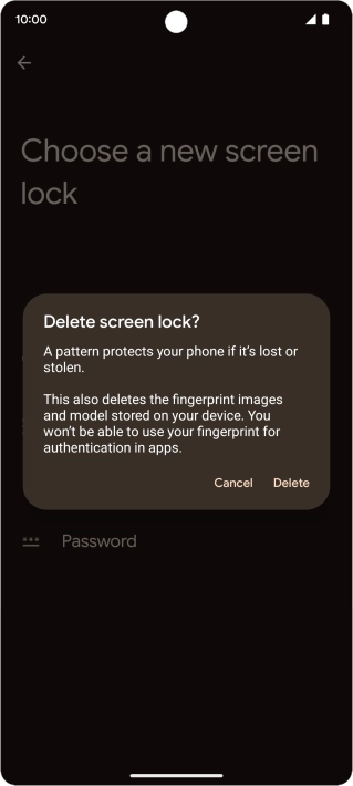 Press Delete. Press Delete.