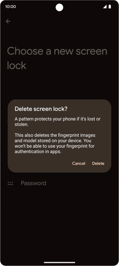 Press Delete. Press Delete.