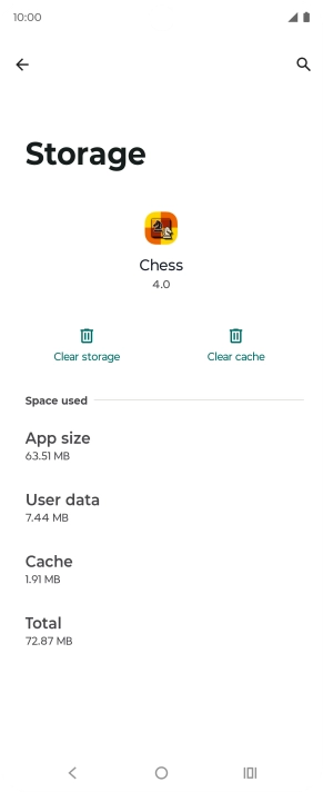 Press Clear cache.