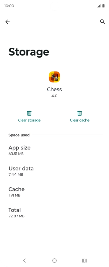 Press Clear cache.