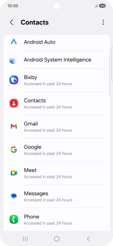 Press the required app. Press the required app.