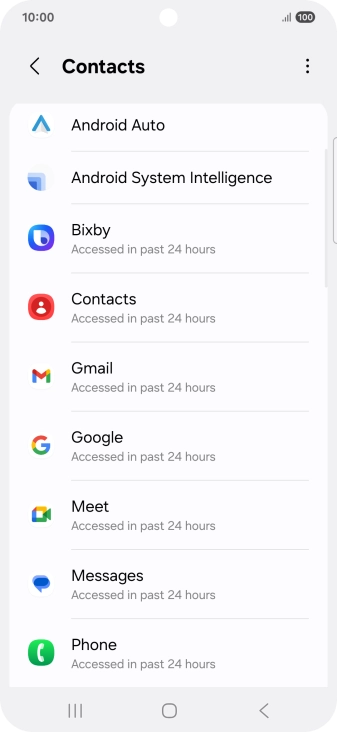 Press the required app. Press the required app.