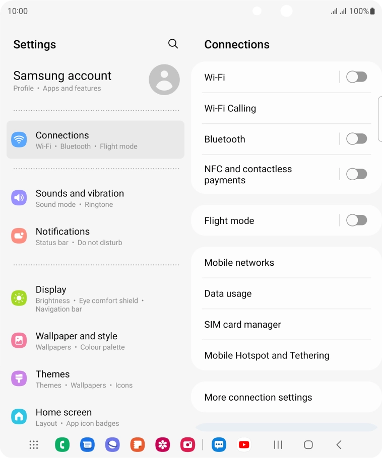 Press SIM card manager.
