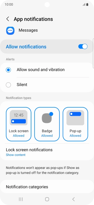 Press the indicator next to Press the indicator next to