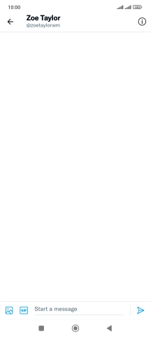 Press the text input field. Press the text input field.