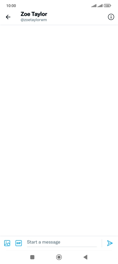 Press the text input field. Press the text input field.