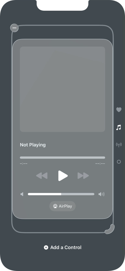 Press the remove icon on the required Control Centre page to remove it from Control Centre. Press the remove icon on the required Control Centre page to remove it from Control Centre.