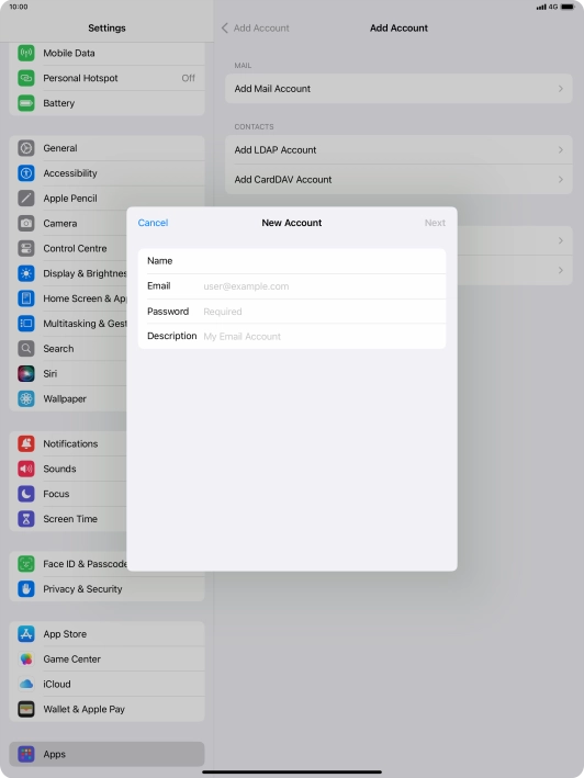 Press Email and key in your email address. Press Email and key in your email address.