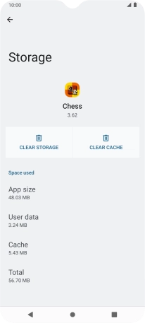 Press CLEAR CACHE. Press CLEAR CACHE.