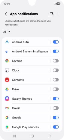 Press the drop down list. Press the drop down list.