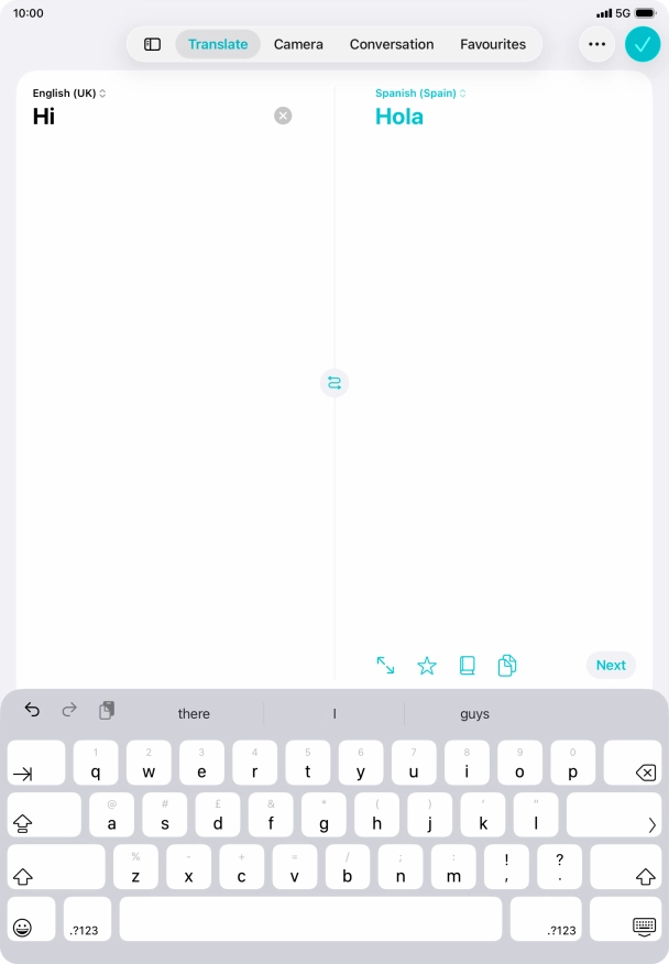 Press the enter icon. Press the enter icon.