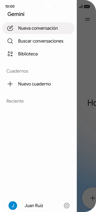 Pulsa el icono de perfil.