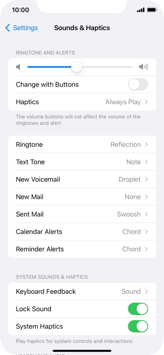 Press Ringtone.