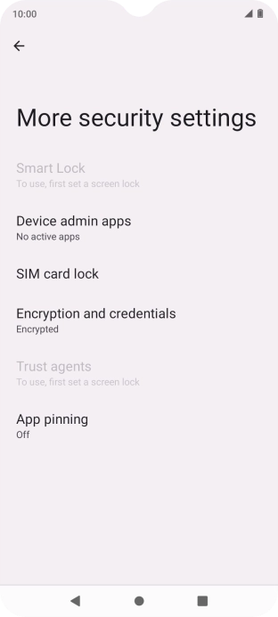 Press SIM card lock. Press SIM card lock.