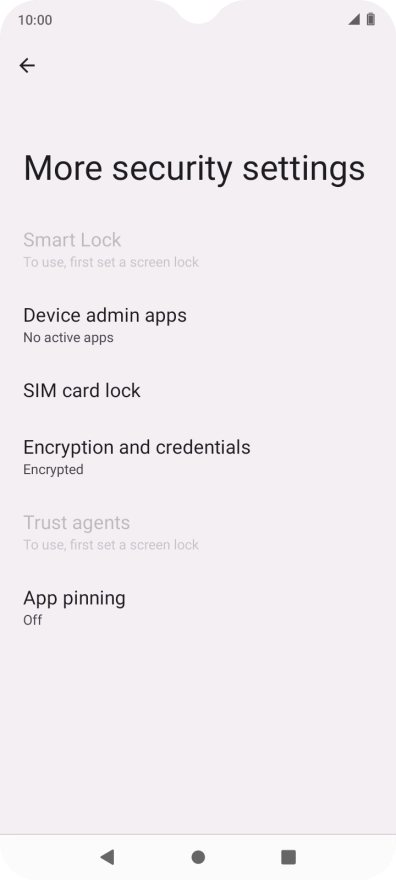 Press SIM card lock. Press SIM card lock.