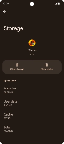 Press Clear cache.