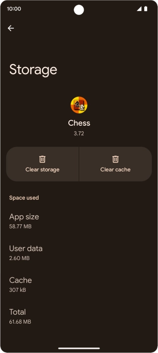 Press Clear cache.