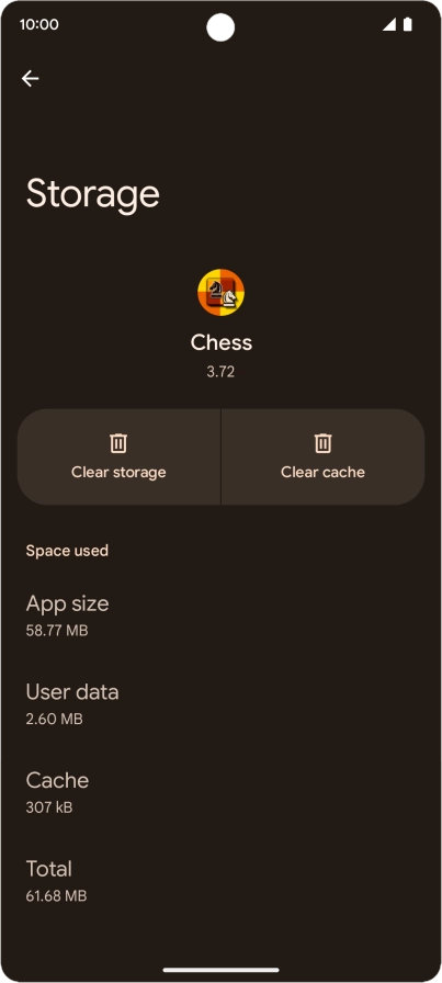 Press Clear cache.