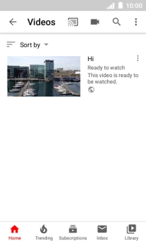 Press the search icon. Press the search icon.