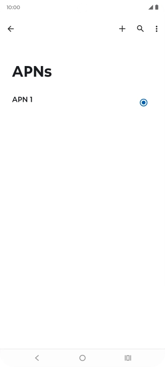 Press the add icon. Press the add icon.