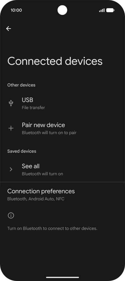 Press Connection preferences. Press Connection preferences.