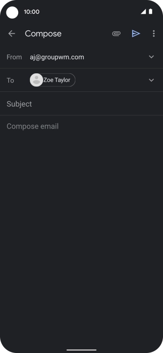 Press Subject and key in a subject. Press Subject and key in a subject.