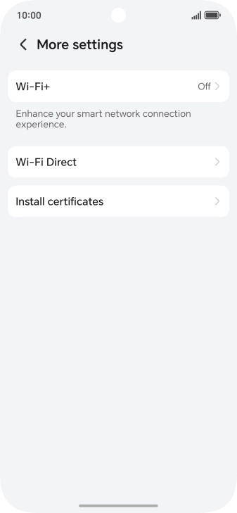 Press Wi-Fi+.