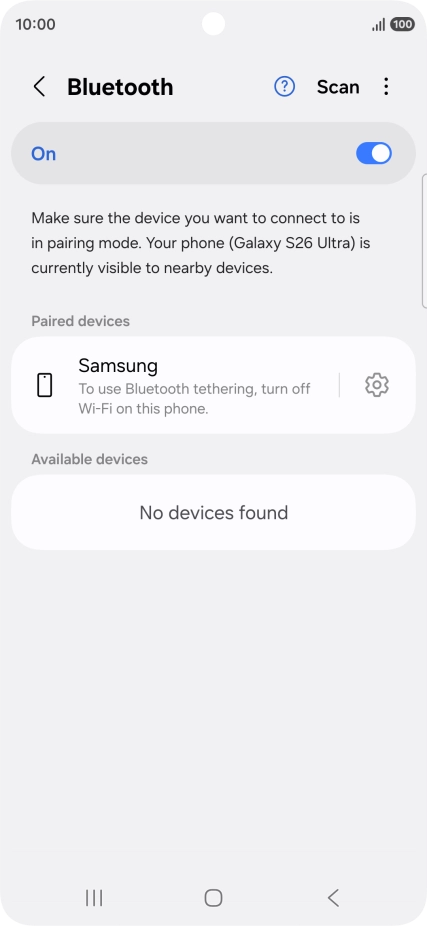 Press the Home key to return to the home screen.