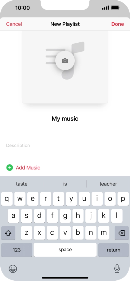 Press Add Music.