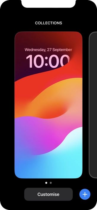 Press the add icon. Press the add icon.
