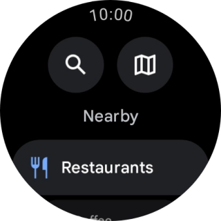 Press the search icon. Press the search icon.