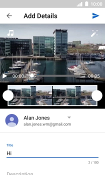 Key in the required text and press the upload icon. Key in the required text and press the upload icon.
