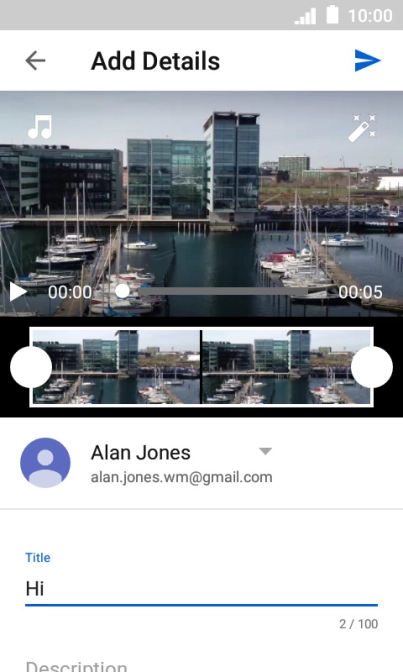 Key in the required text and press the upload icon. Key in the required text and press the upload icon.
