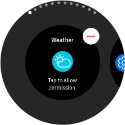 Press the remove widget icon. Press the remove widget icon.