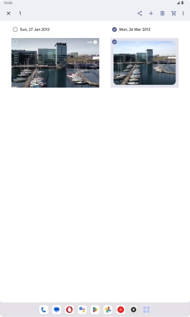 Press the required pictures or video clips to add them. Press the required pictures or video clips to add them.